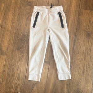 Old Navy Kids Light Tan Joggers with Black Zippers